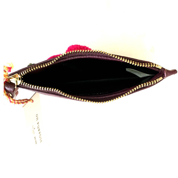 NWT Kate Spade On Purpose Cherry Cherries Leather Wristlet in Deep Plum - Picture 6 of 6